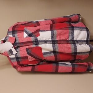 Brooklyn Cloth Red, White and Blue Plaid Jacket